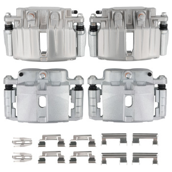 Front Rear Brake Calipers w/ Bracket compatible for Cadillac Ecalade compatible for Chevrolet Chevy GMC