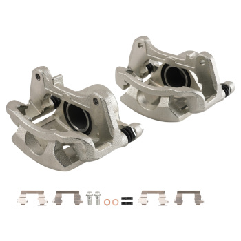 Front Left Right Brake Calipers Pair compatible for Chevy Cobalt 2005-10/Compatible for Pontiac G5 2007-09