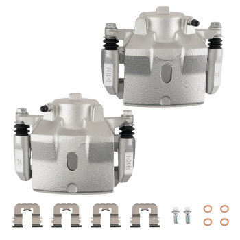 Front LR Disc Brake Calipers Set compatible for Chevrolet Malibu 2004-2008 with Bracket