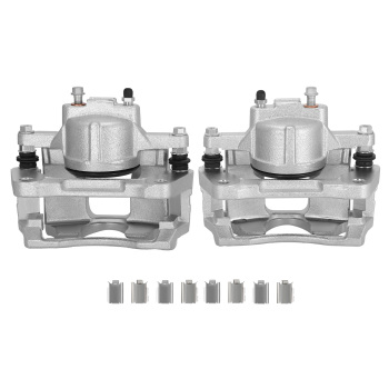 Front Left Right Brake Calipers w/ Bracket compatible for Dodge Nitro compatible for Jeep Liberty compatible for Wrangler