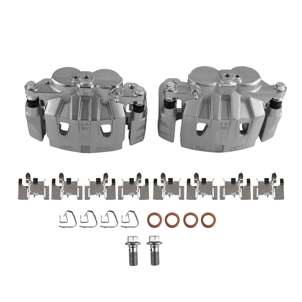 4* Disc Brake Caliper Complete Set compatible for Toyota Highlander 2010-2013 with Bracket
