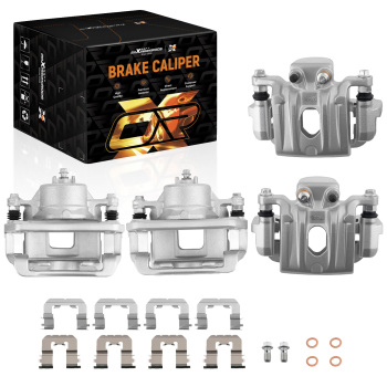 Front Rear Brake Calipers w/Bracket compatible for Hyundai Santa Fe 10-12 compatible for Kia Sorento 11-13