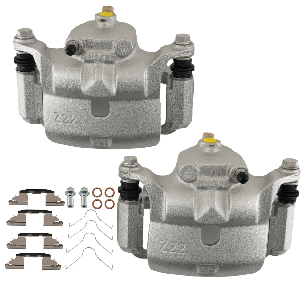 Front Disc Brake Calipers Set compatible for Nissan March 2012-2015/Micra 2015-2017 L4 1.6L