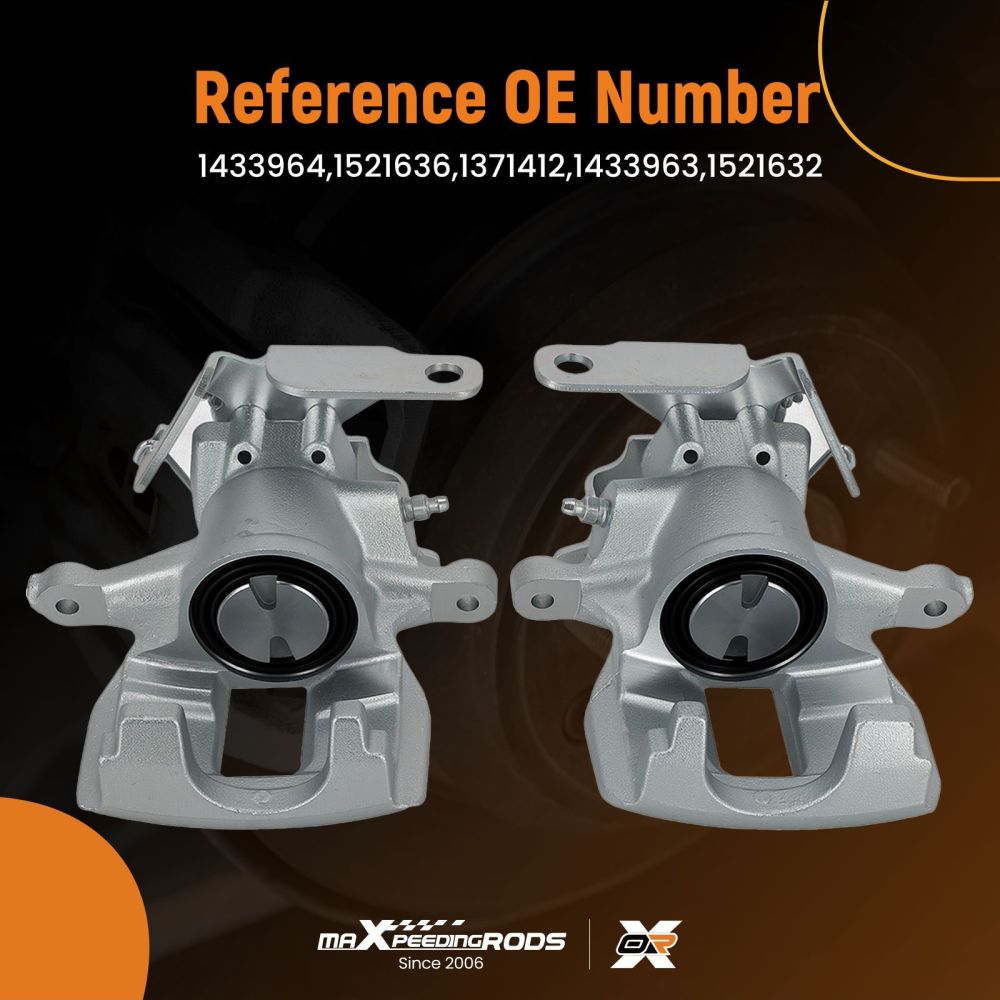 Rear Left Right Brake Caliper compatible for Ford Transit MK7 Tourneo 2006-14 1433964 48mm