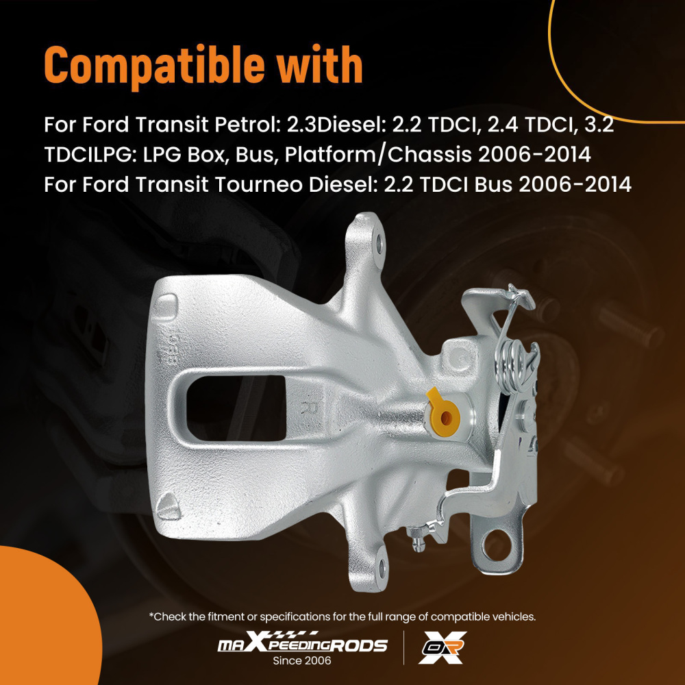 Rear Right Brake Caliper compatible for Ford Transit MK7 Tourneo 2006-2014 1433963 280mm