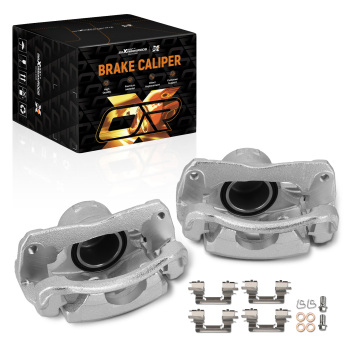 2X Front Left Right Brake Caliper w/Bracket Assembly compatible for Toyota Camry 2002-2006