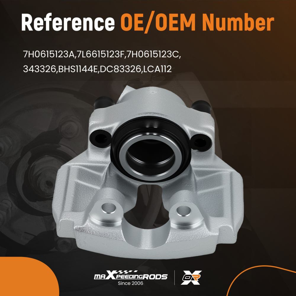 Front Left Brake Caliper compatible for VW Transporter T5 T6 Touareg Caravelle 7H0615123A