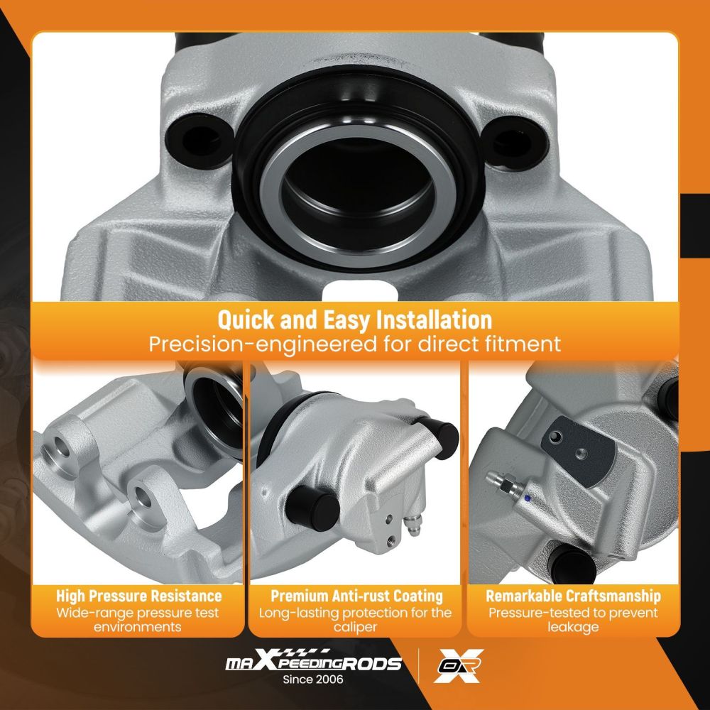 Front Left Brake Caliper compatible for VW Transporter T5 T6 Touareg Caravelle 7H0615123A