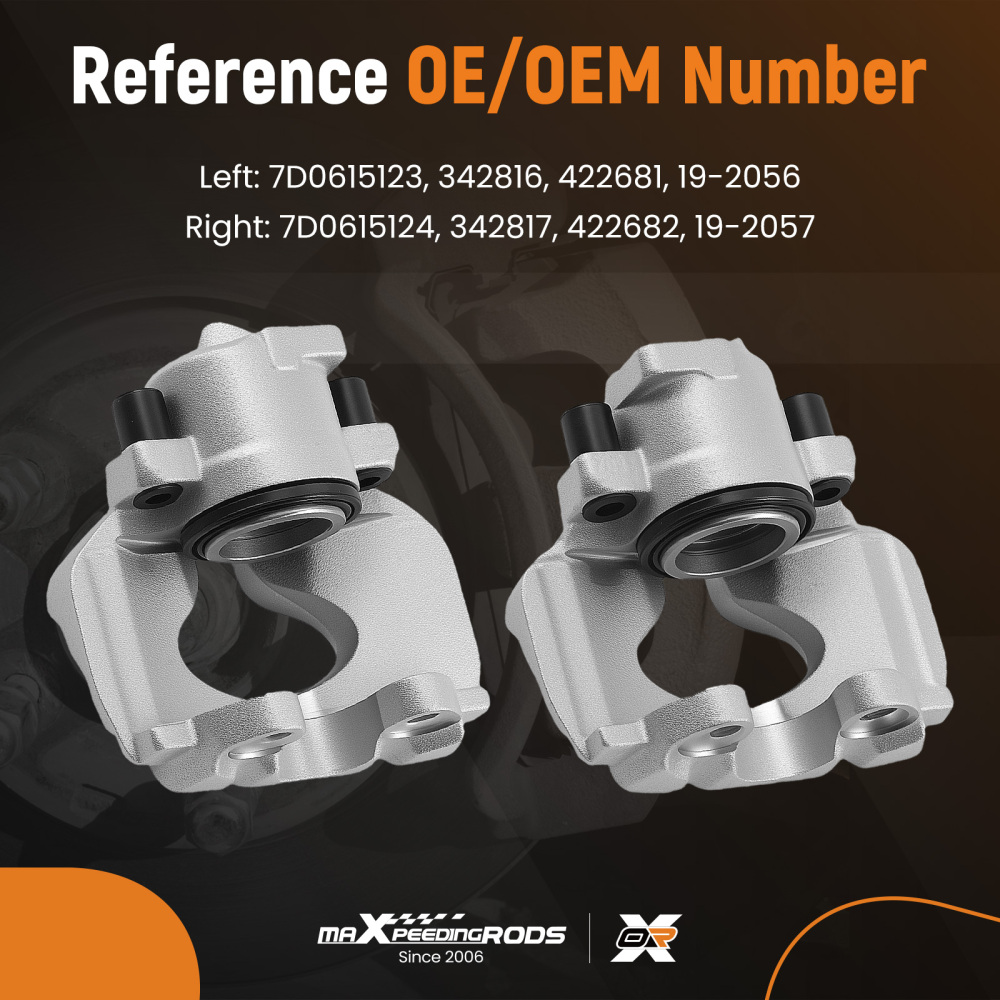 Disc Brake Caliper Front Left Right compatible for VW Transporter Caravelle T4 342816 57mm