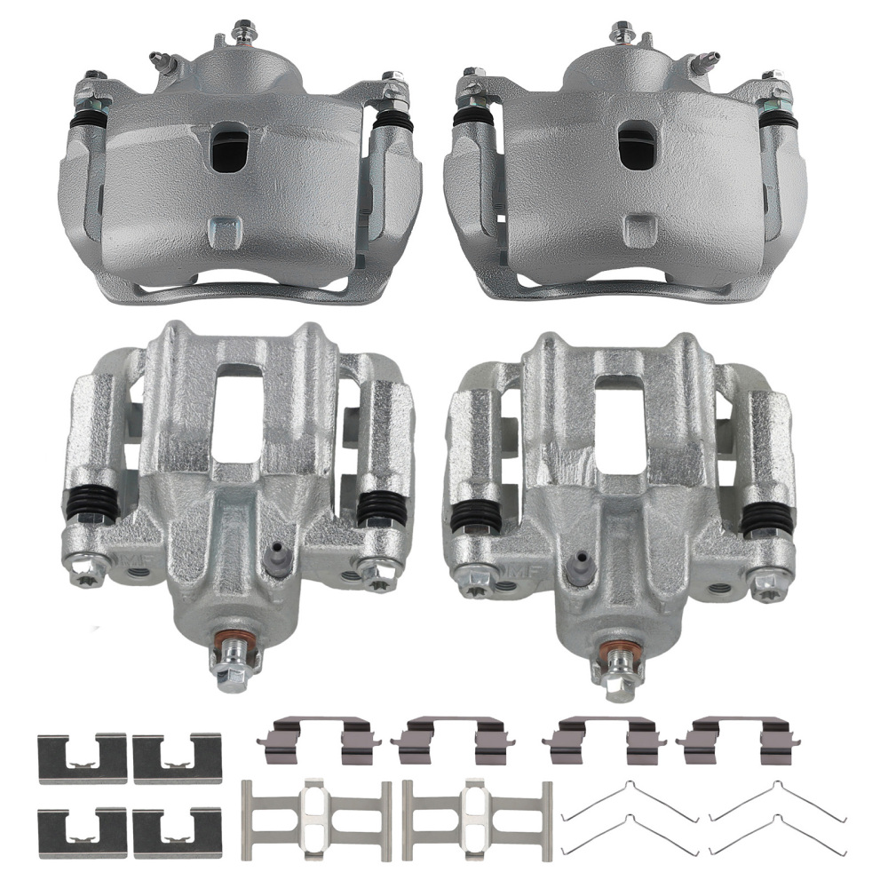 Complete 4* Disc Brake Caliper Setfor compatible for Honda Element 2003-2011 with Hardware