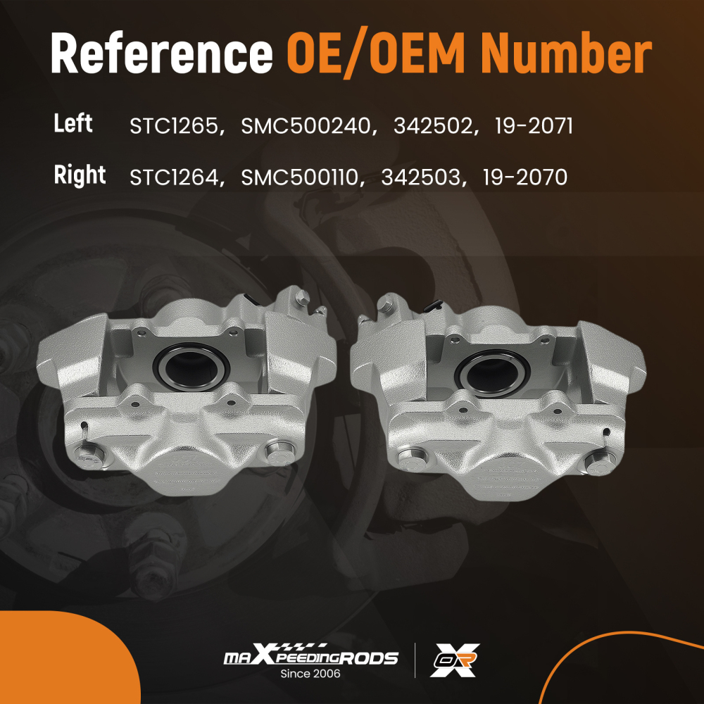 2x Rear Brake Calipers compatible for Land Rover Defender 90 Discovery compatible for Range Rover STC1264
