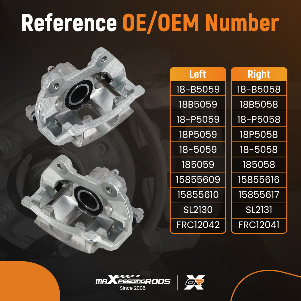 Rear Disc Brake Caliper compatible for Buick Enclave 2008-17 compatible for Cadillac XTS 2013-19 18-B5059