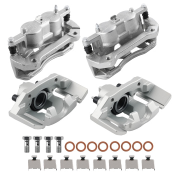 Front Rear Brake Calipers w/Bracket compatible for Lincoln Navigator/Compatible for Ford Expedition 10-17