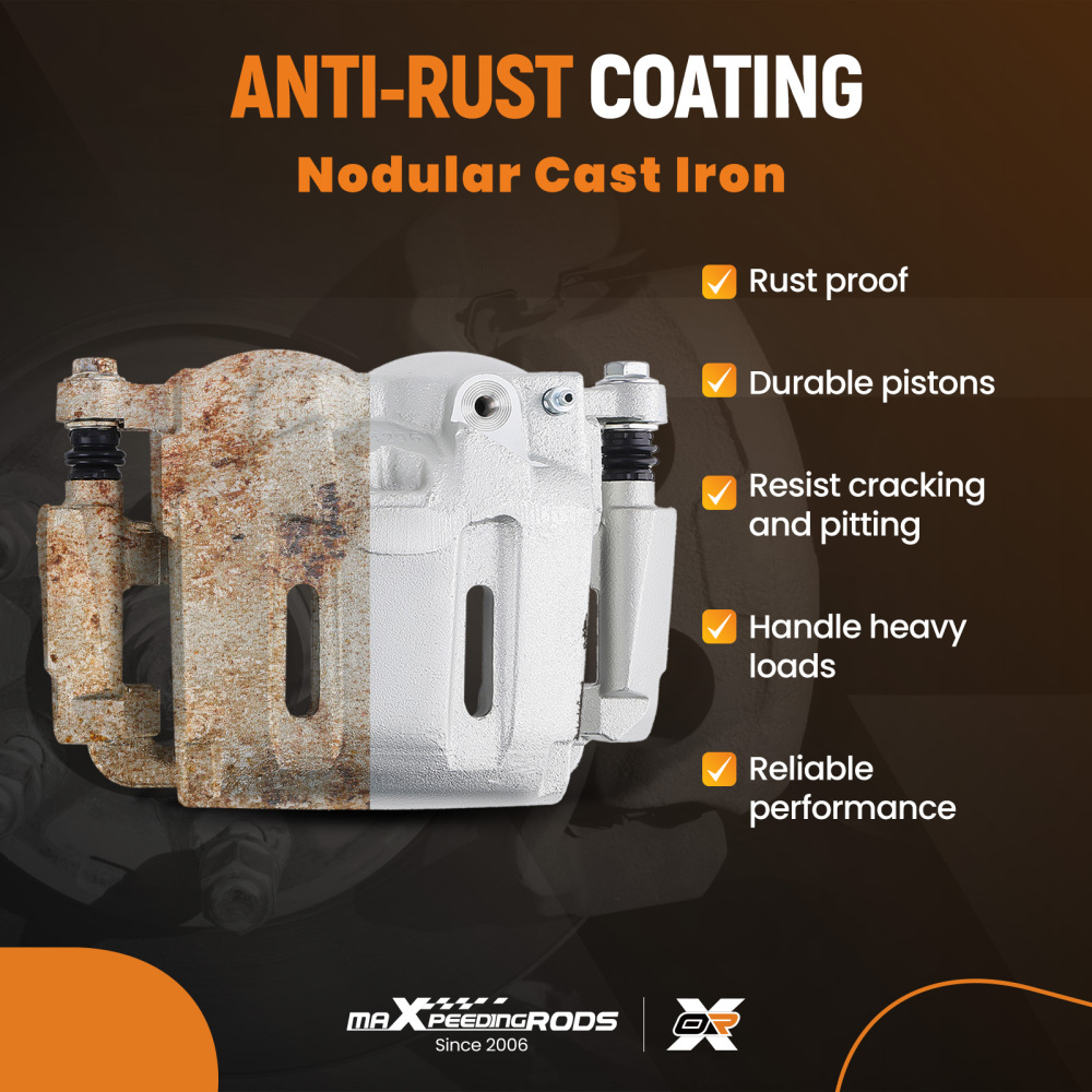 Front L/R Brake Caliper w/Bracket compatible for Ford F-250 Super Duty 2005-2012 SLB1914