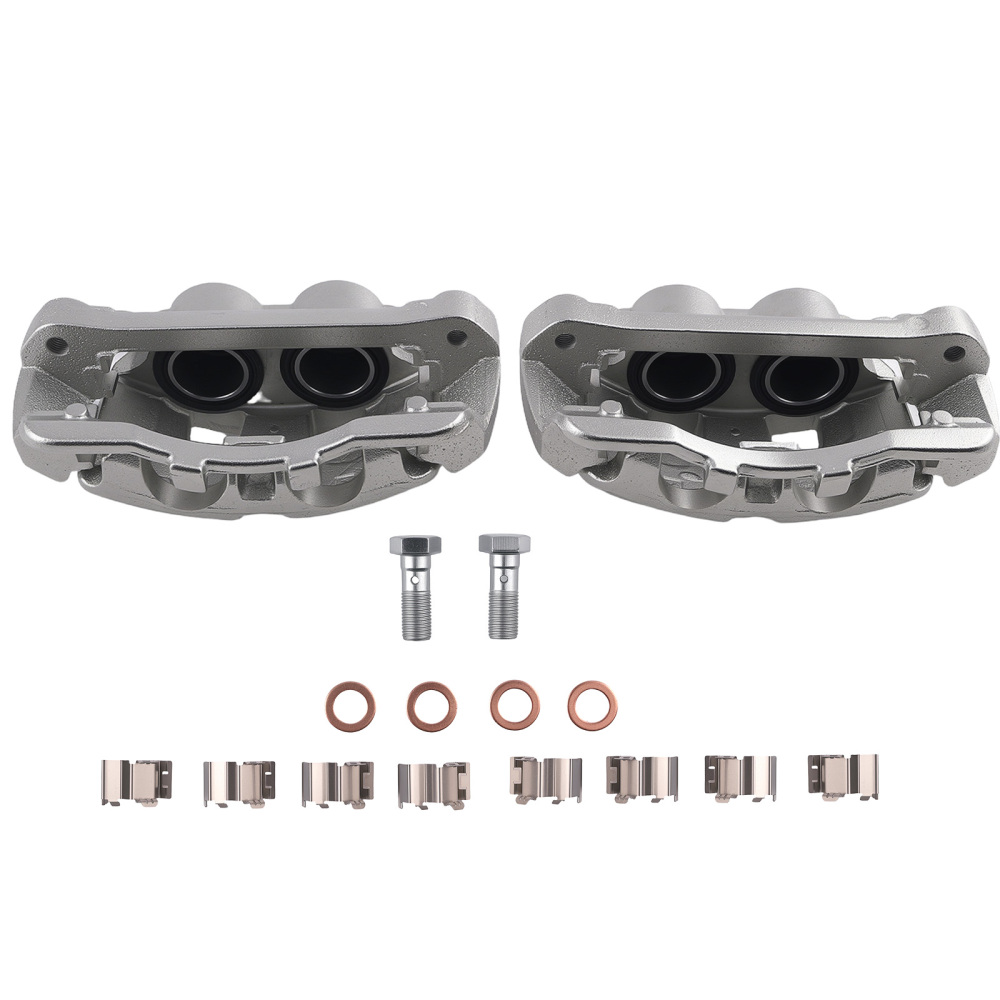 Front Left Right Brake Calipers with Brackets for F-250 F-350 F-450 Super Duty