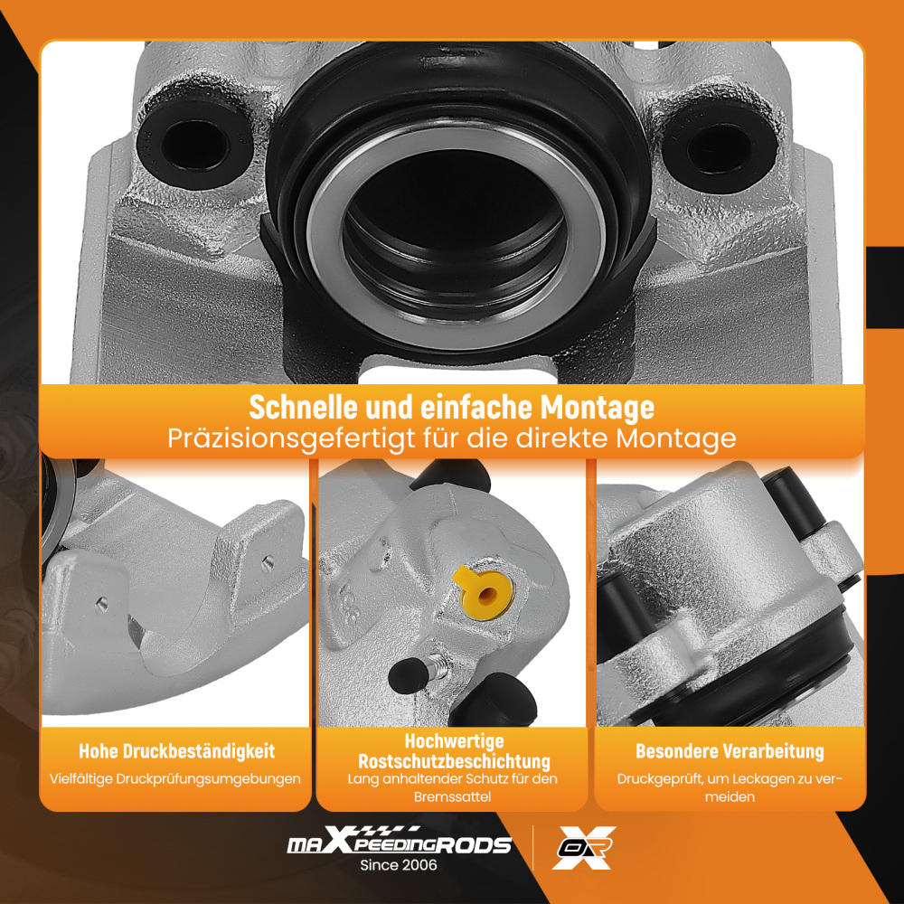 Brake Caliper Front Left compatible for Ford Courier 1988-2016 Fiesta 1995-2010 DDY23371X