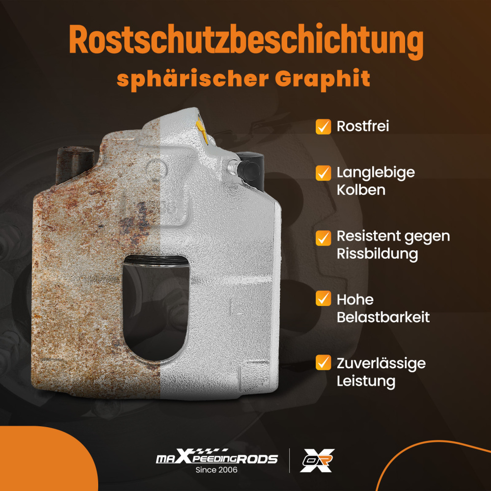 Brake Caliper Front Left compatible for Ford Courier 1988-2016 Fiesta 1995-2010 DDY23371X