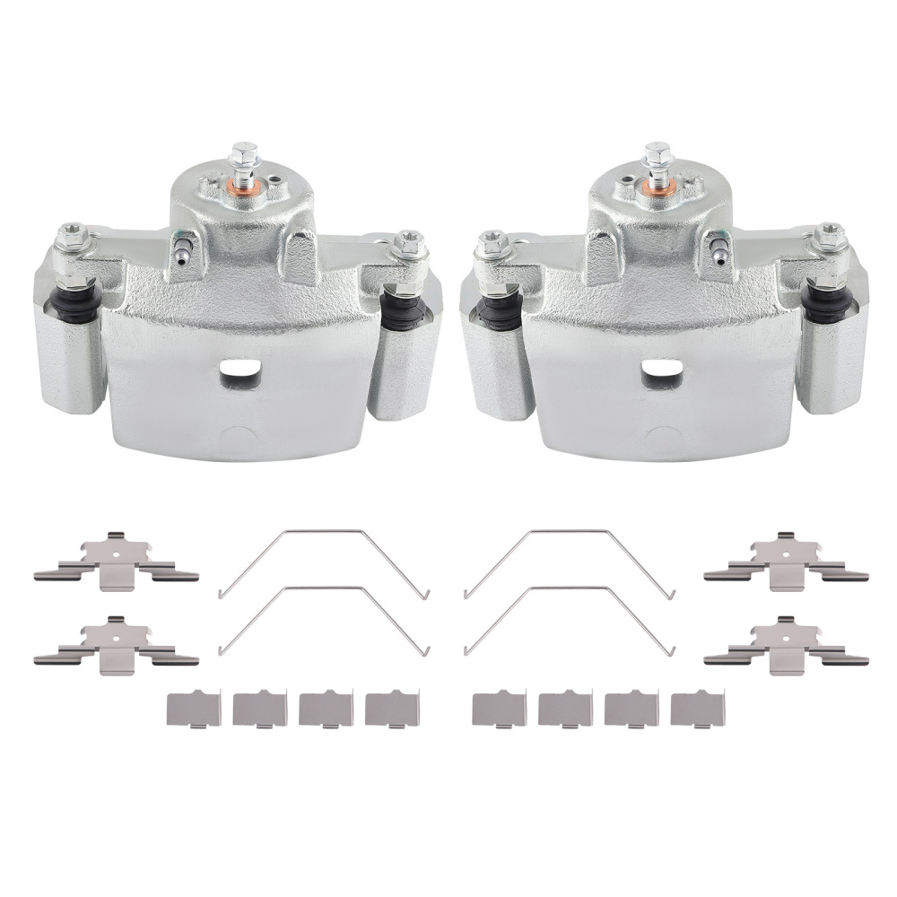 Front Brake Calipers w/ Bracket Pair 2 compatible for Ford Fusion compatible for Lincoln MKZ Zephyr 185000