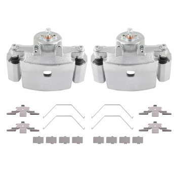 Front Brake Calipers w/ Bracket Pair 2 compatible for Ford Fusion compatible for Lincoln MKZ Zephyr 185000
