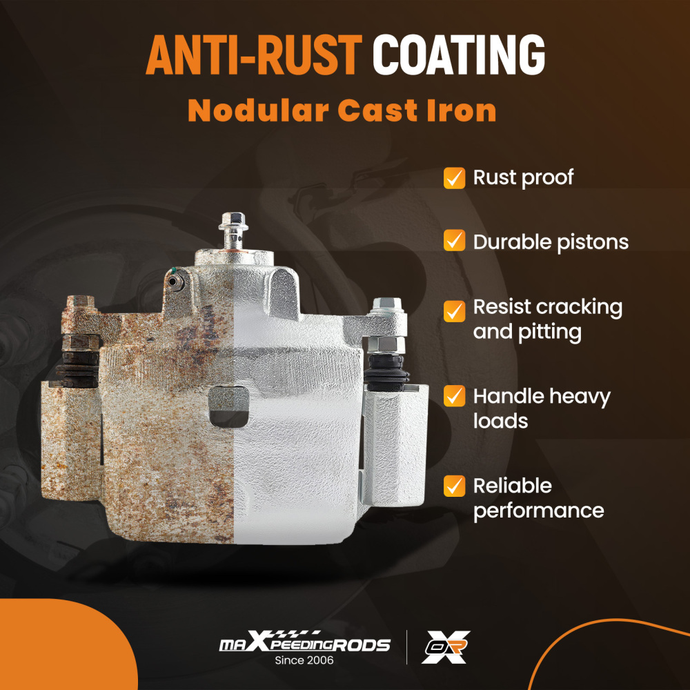 Front Brake Calipers w/ Bracket Pair 2 compatible for Ford Fusion compatible for Lincoln MKZ Zephyr 185000