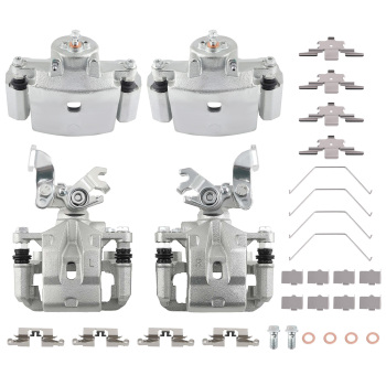 Complete Set Front Rear Brake Caliper Kit compatible for Mazda 6 Mercury Milan 2006-2013
