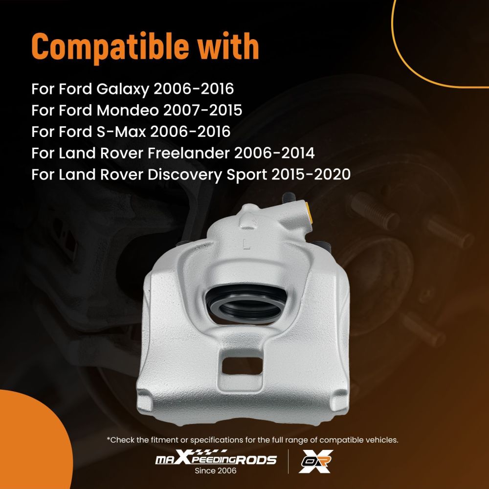 Brake Caliper Kit Front Left compatible for Ford Galaxy compatible for Volvo S60 S80 V60 V70 XC70 1379933