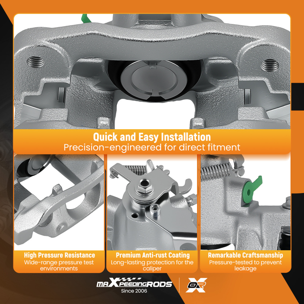 Rear Left Brake Calipers w/ Bracket compatible for Dodge Grand Caravan compatible for VW Routan compatible for Ram C/V