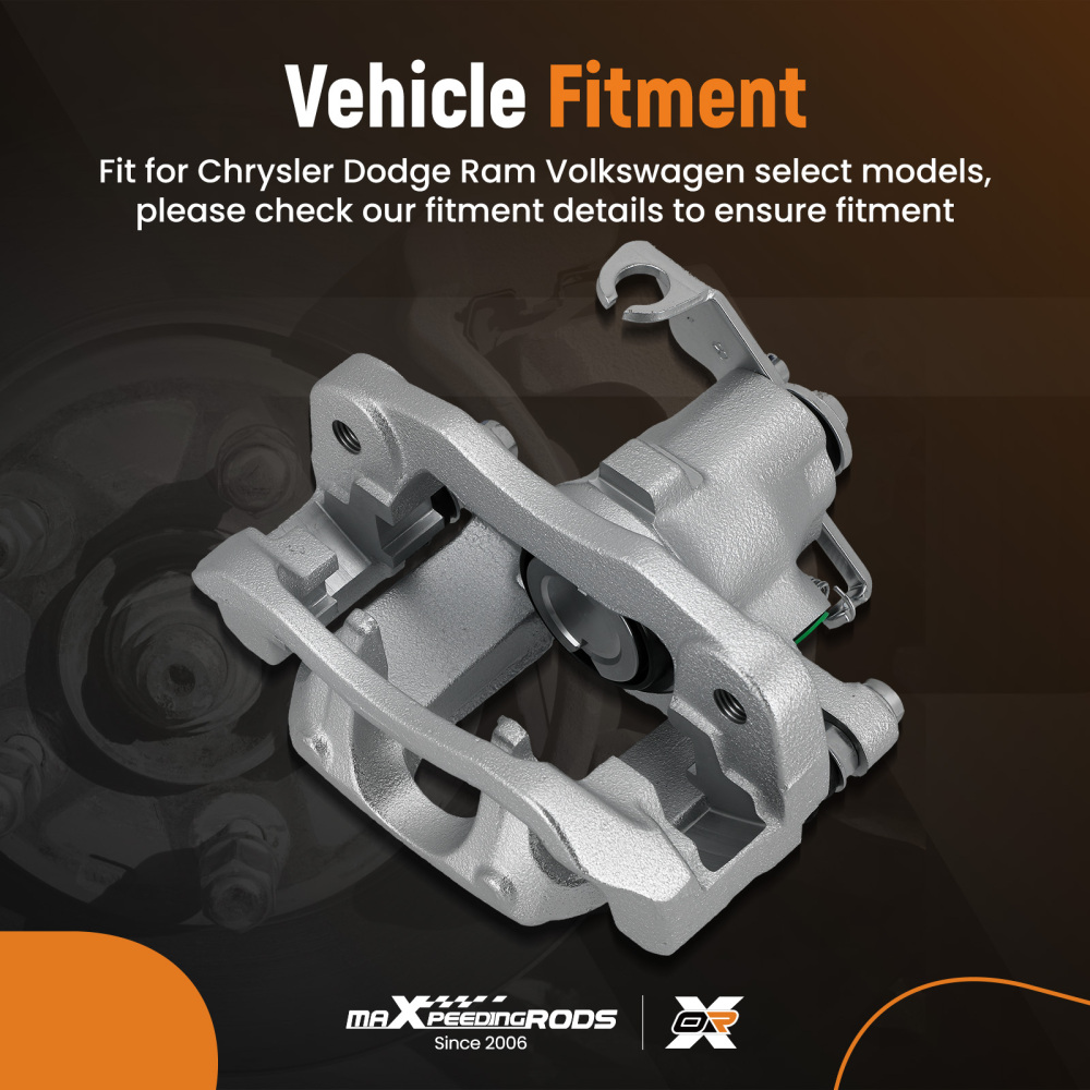Rear Right Brake Calipers w/ Bracket compatible for Dodge Grand Caravan compatible for VW Routan compatible for Ram C/V