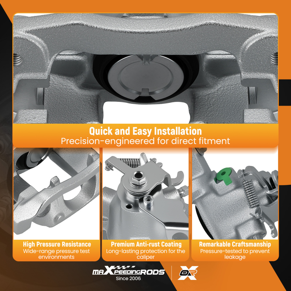 Rear Right Brake Calipers w/ Bracket compatible for Dodge Grand Caravan compatible for VW Routan compatible for Ram C/V