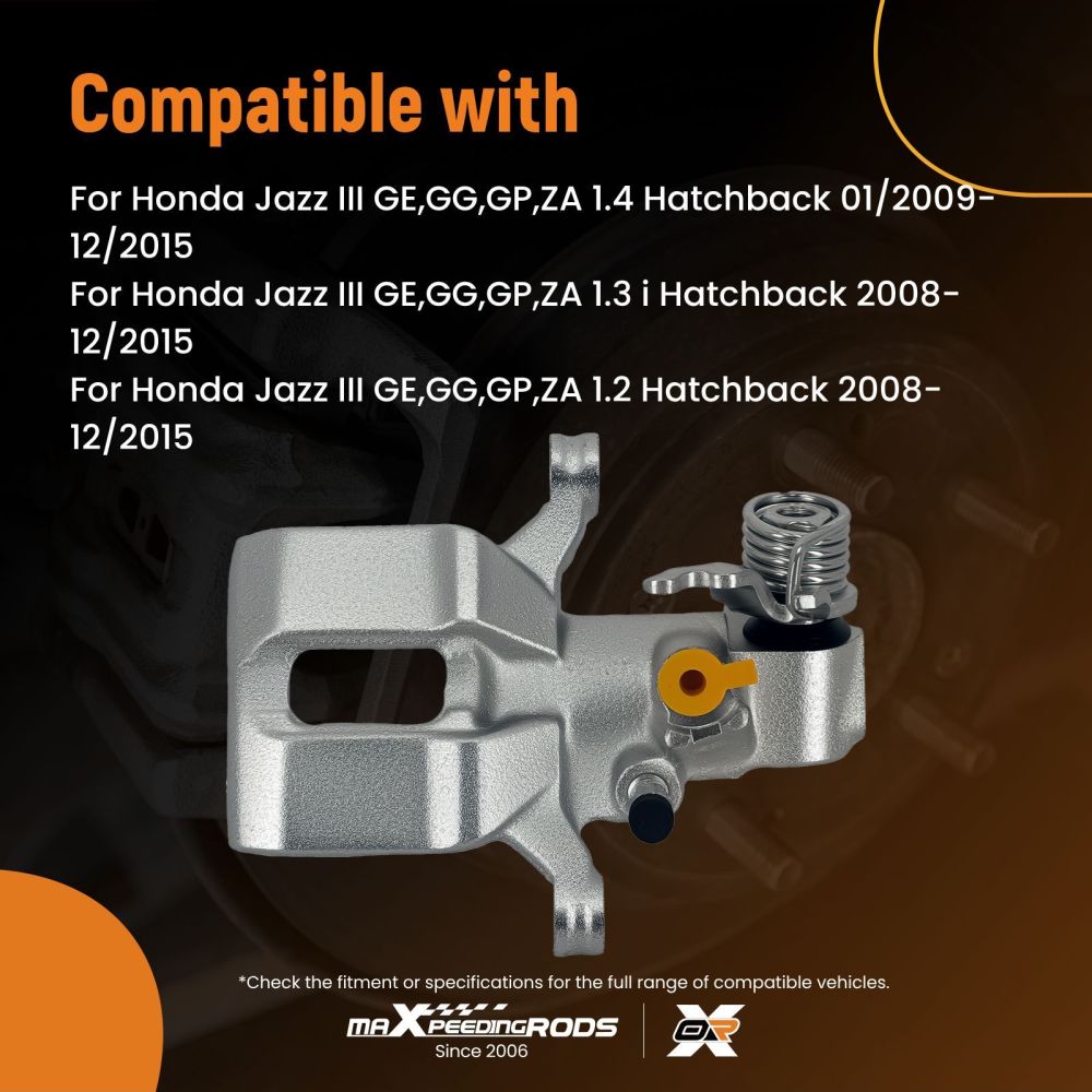 Pinza Freno Posteriore Destra compatibile per Honda Jazz III GE 1.2 1.3 1.4 43018-TF0-010