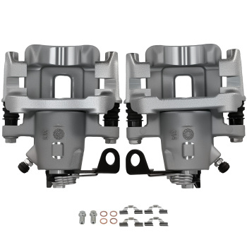 Pair Rear Brake Calipers w/ Bracket compatible for VW Jetta City compatible for Audi TT Quattro 19-B2575
