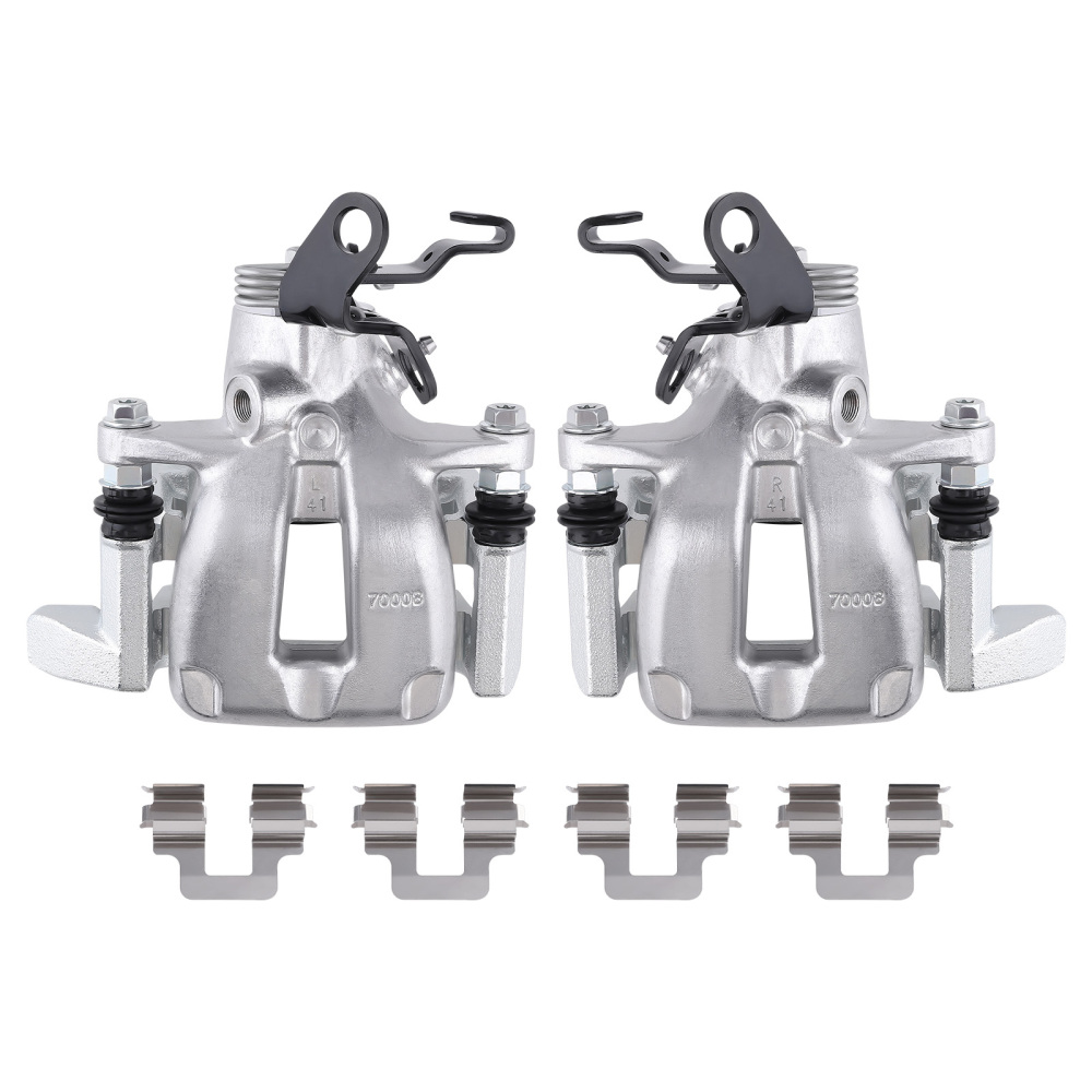 2x Rear LeftRight Brake Caliper compatible for Audi A3 2006-07 compatible for Volkswagen Rabbit 2006-09