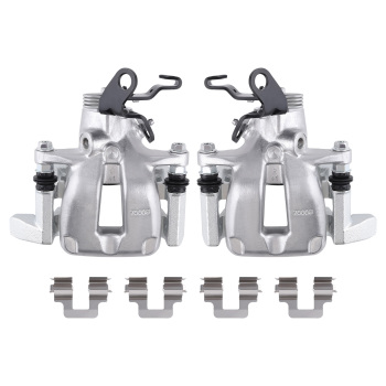 2x Rear LeftRight Brake Caliper compatible for Audi A3 2006-07 compatible for Volkswagen Rabbit 2006-09
