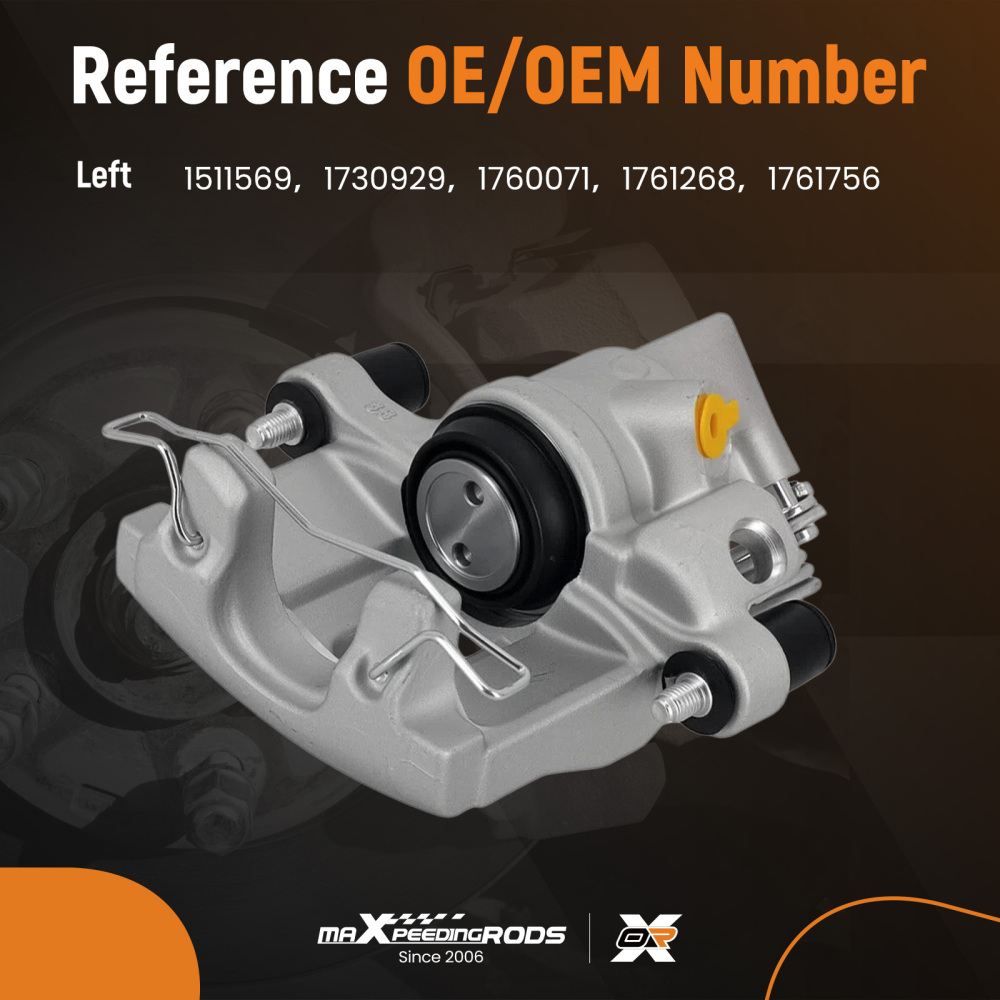 Rear Left Brake Caliper compatible for Ford C-Max MK II Focus Turnier MK III compatible for Volvo C30 38mm
