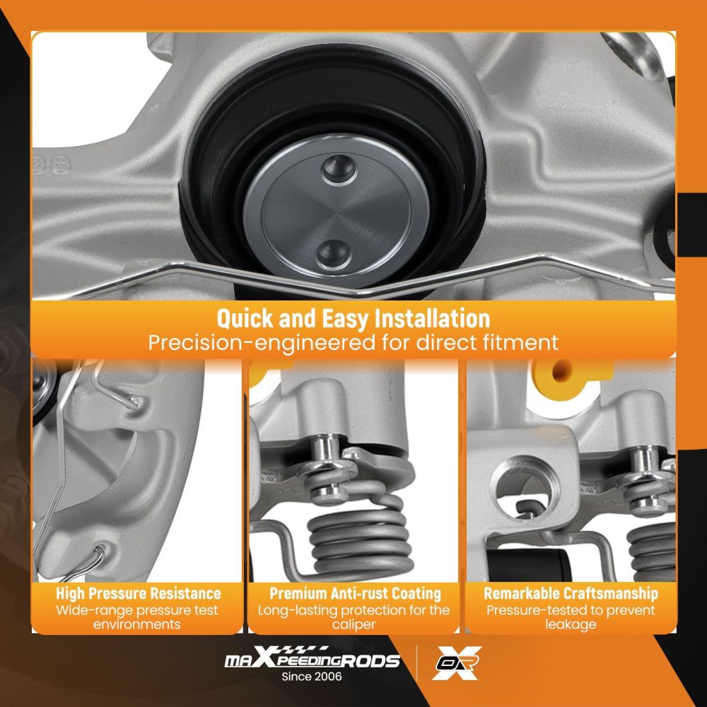 Rear Left Brake Caliper compatible for Ford C-Max MK II Focus Turnier MK III compatible for Volvo C30 38mm
