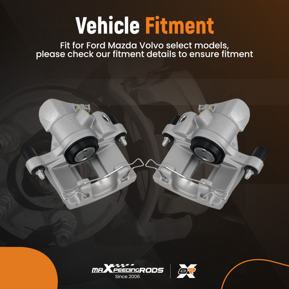Pair of Rear LeftRight Brake Caliper compatible for Ford Focus MK III compatible for Mazda 3 Volvo C30