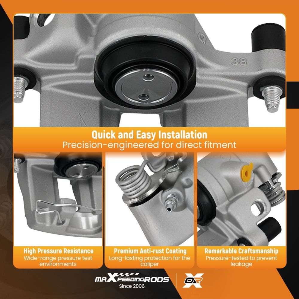 Pair of Rear LeftRight Brake Caliper compatible for Ford Focus MK III compatible for Mazda 3 Volvo C30