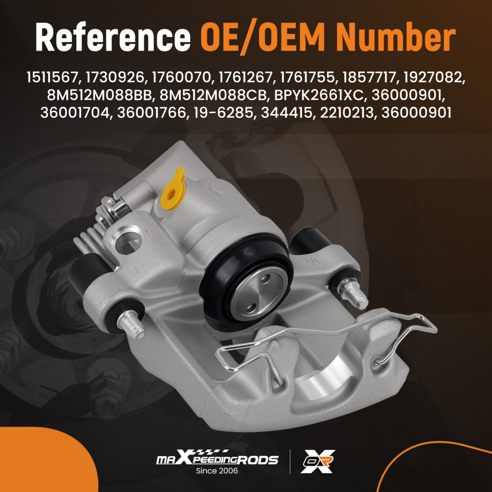 Brake Caliper Rear Right compatible for Ford C-Max MK II Focus MK III compatible for Volvo C30 V40 1511567
