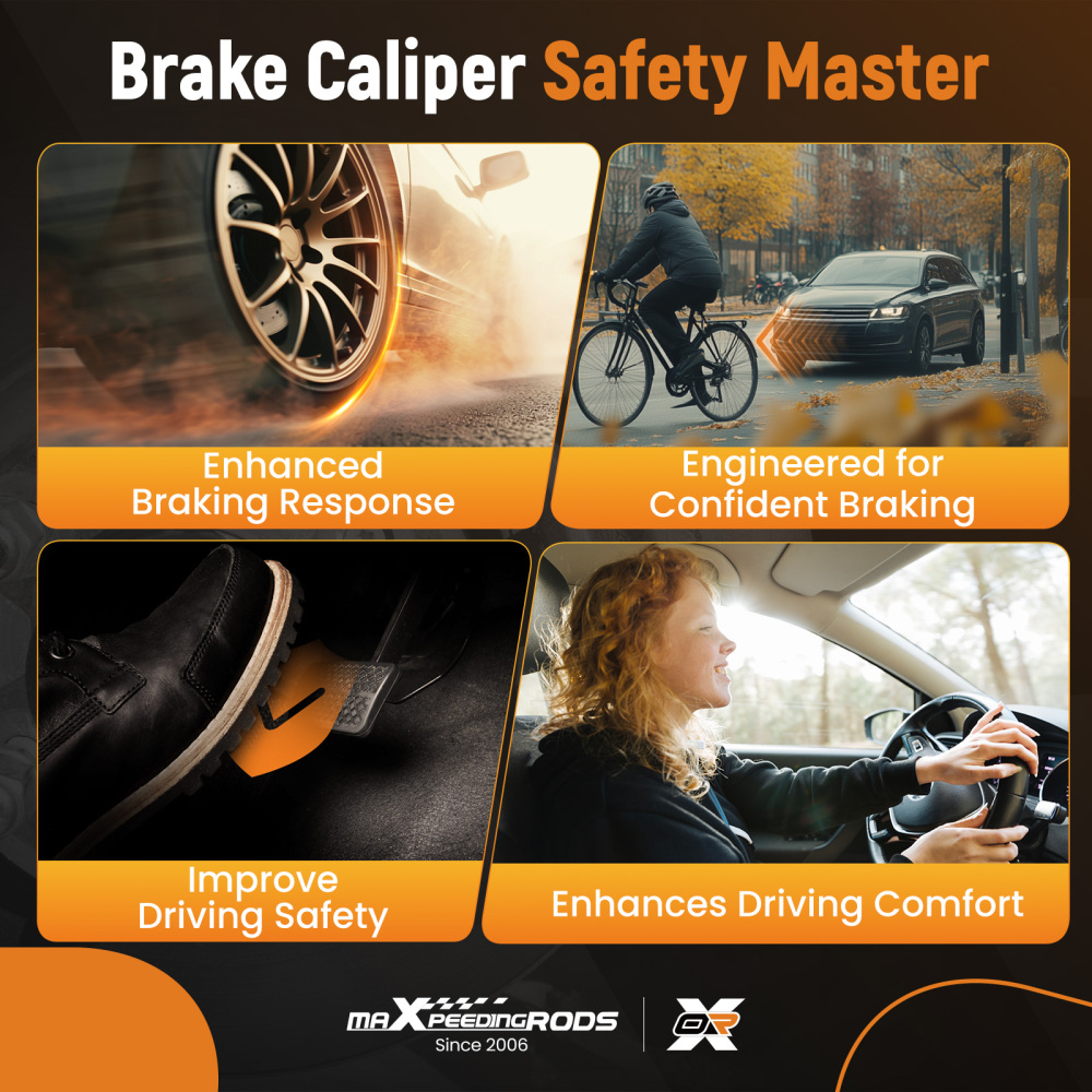 Rear Disc Brake Calipers w/ Bracket compatible for Dodge Caliber compatible for Jeep Compass Patriot 07-17