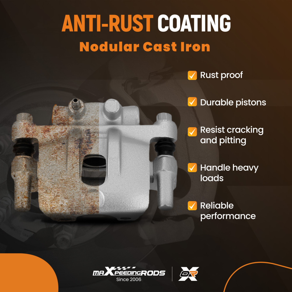 Rear Disc Brake Calipers w/ Bracket compatible for Dodge Caliber compatible for Jeep Compass Patriot 07-17