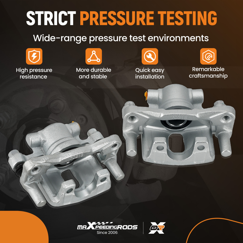 Rear Disc Brake Calipers w/ Bracket compatible for Dodge Caliber compatible for Jeep Compass Patriot 07-17