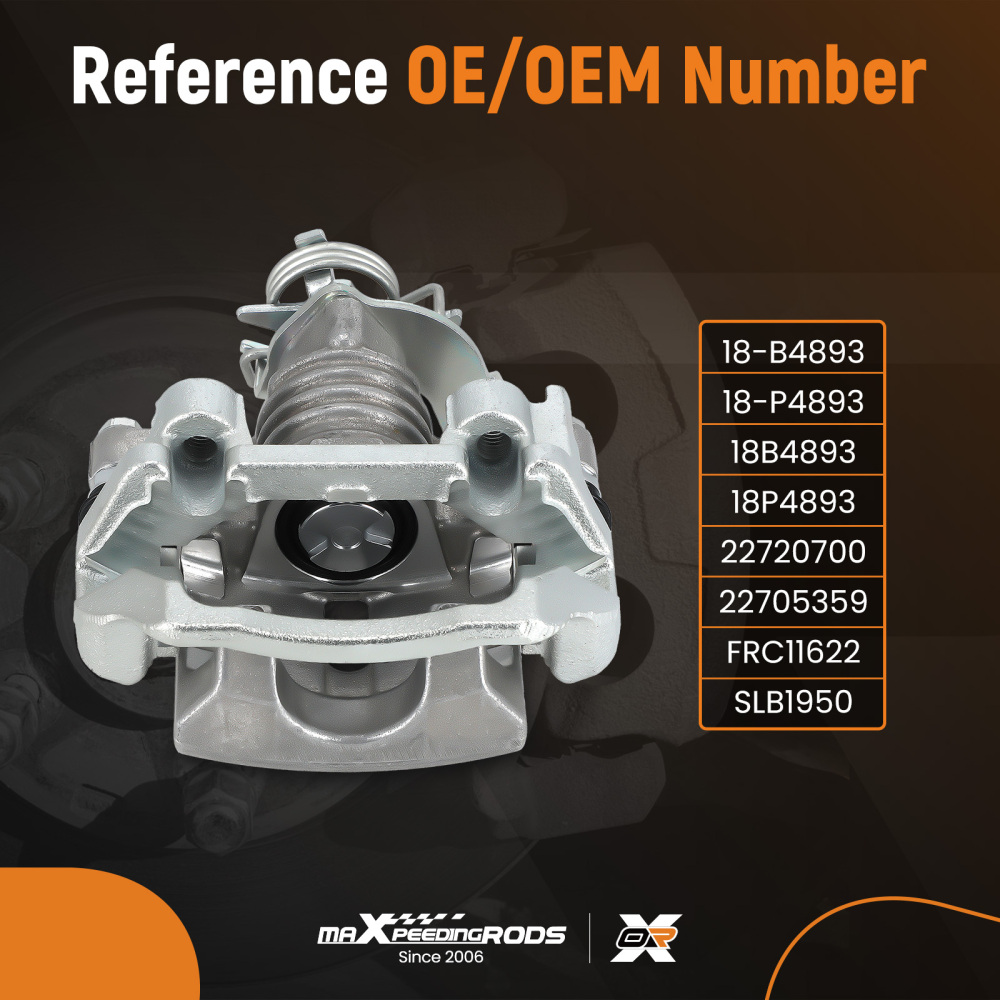 Rear Left Disc Brake Caliper compatible for Chevrolet Cobalt 2005-2008 2.0L 2.4L18-B4893