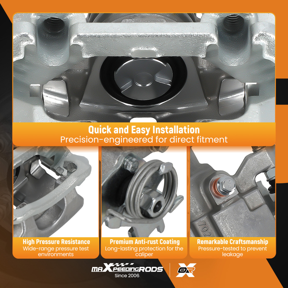 Rear Left Disc Brake Caliper compatible for Chevrolet Cobalt 2005-2008 2.0L 2.4L18-B4893