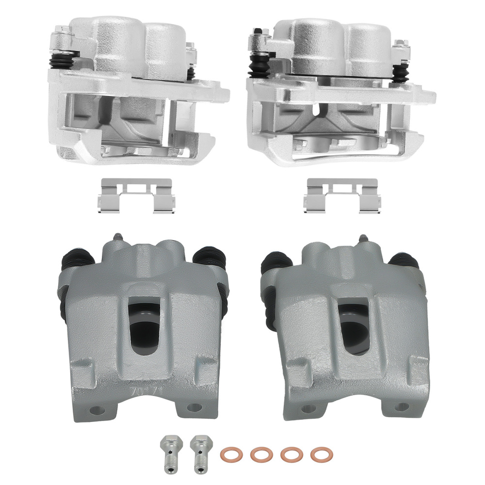 Front Rear Disc Brake Calipers w/Bracket compatible for Ford F-150 compatible for Lincoln Mark LT 2006-08