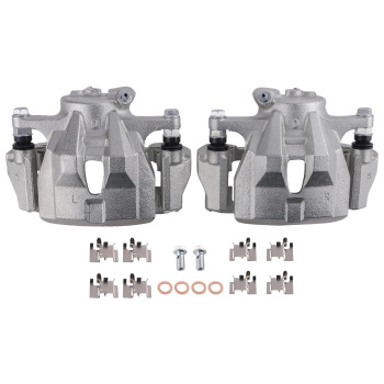 Front Rear Brake Caliper Set compatible for Pontiac Vibe 1.8L 09-10 19P3797 19B3434 19B3435