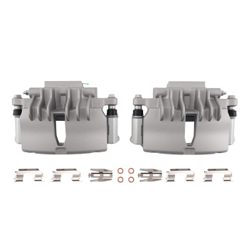 2x Front LeftRight Brake Caliper w/Bracket compatible for Ford Mustang Base GT 1999-2002