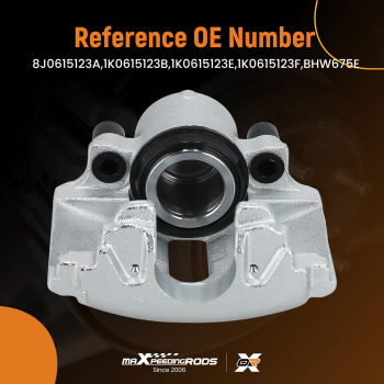 Front Left Brake Caliper compatible for Audi A1 A3 TT compatible for Skoda VW Seat Ibiza MK V 1K0615123B