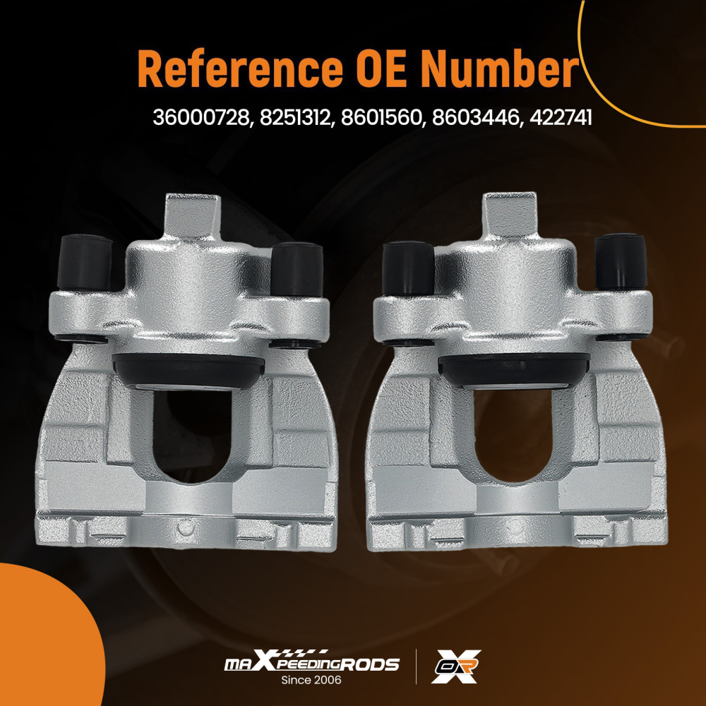 Pinza Freno Posteriore 2x compatibile per Volvo S60 2000-2010 S80 1998-2006 36000728 42mm