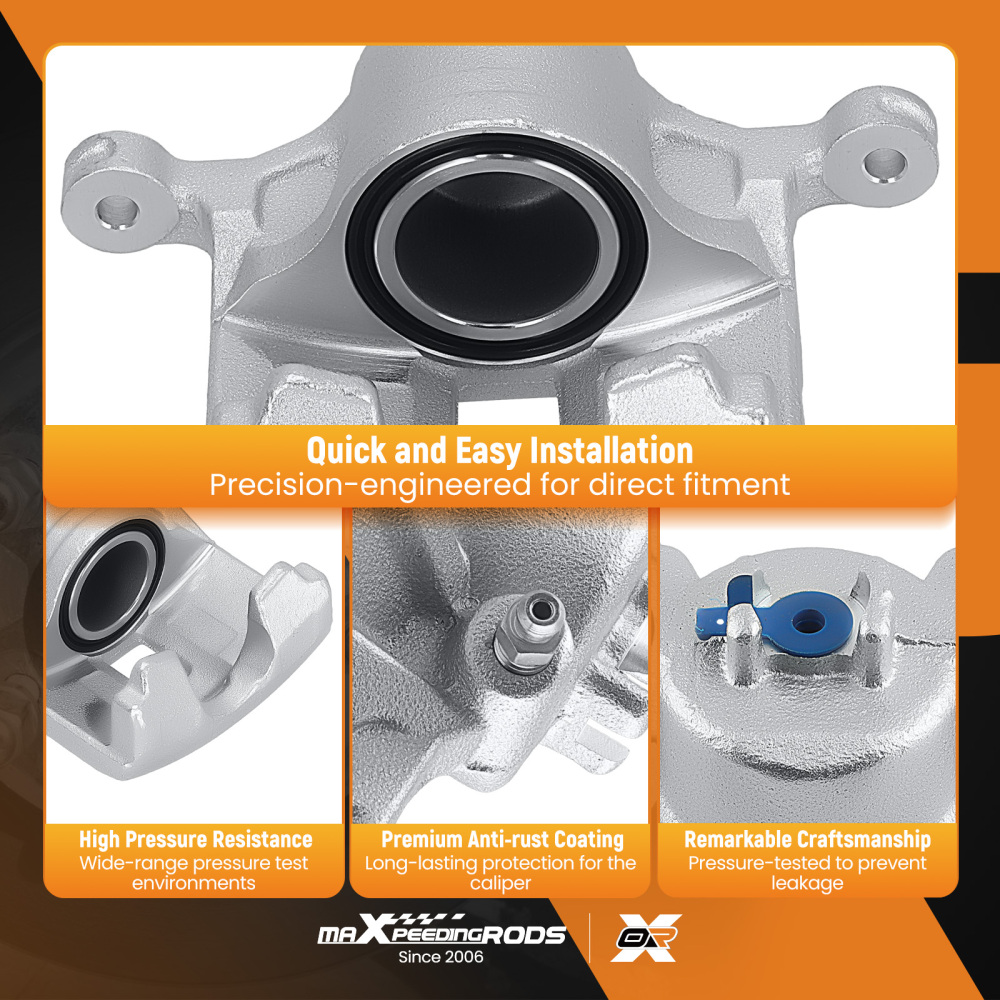 2x Pinza Freno Anteriore Sinistra + Destra compatibile per Honda Jazz 1.2 1.3 1.4 2002-2008