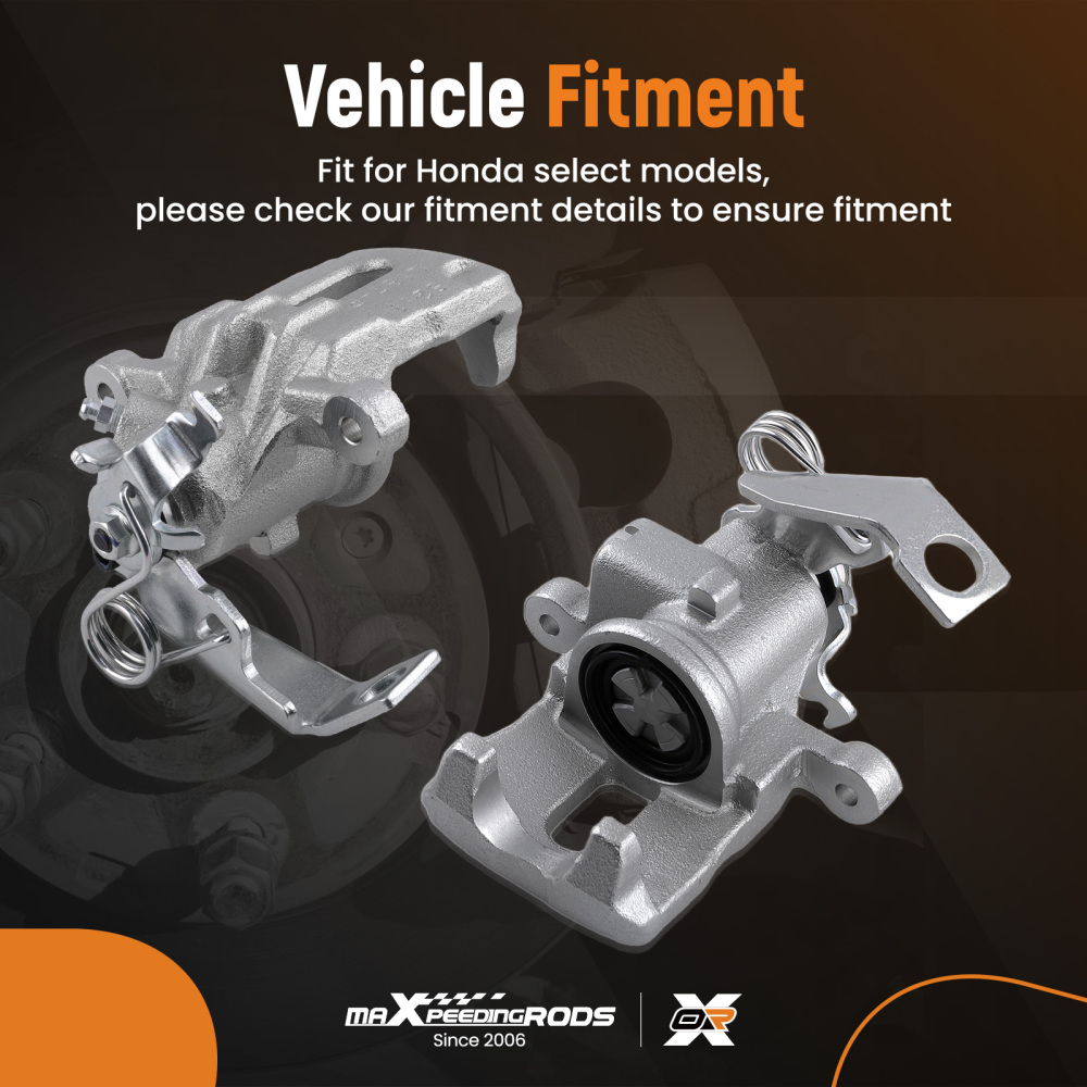 2x Pinza Freno Posteriore Post Bilaterale compatibile per Honda Civic VIII 43012-SMG-E02